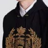 Balmain Écusson bestickter Hoodie Balmain Écusson bestickter Hoodie