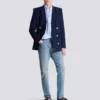 Balmain Écusson besticktes Baumwollhemd