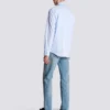 Balmain Écusson besticktes Baumwollhemd