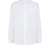 Balmain Écusson besticktes Popelinehemd