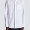 Balmain Écusson besticktes Popelinehemd