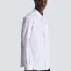 Balmain Écusson besticktes Popelinehemd