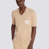 Balmain Écusson besticktes Strick-Poloshirt Balmain Écusson besticktes Strick-Poloshirt