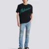 Balmain Lettre T-Shirt mit Flockdruck Balmain Lettre T-Shirt mit Flockdruck