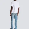 Balmain Lettre T-Shirt mit Flockdruck Balmain Lettre T-Shirt mit Flockdruck