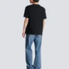 Balmain Lettre T-Shirt mit Flockdruck Balmain Lettre T-Shirt mit Flockdruck