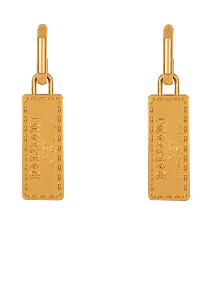 Balmain Signature Röhrenförmige Ohrringe