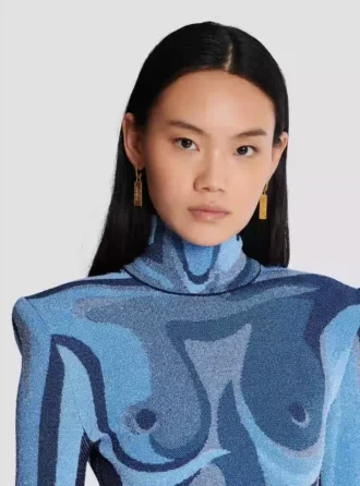 Balmain Signature Röhrenförmige Ohrringe