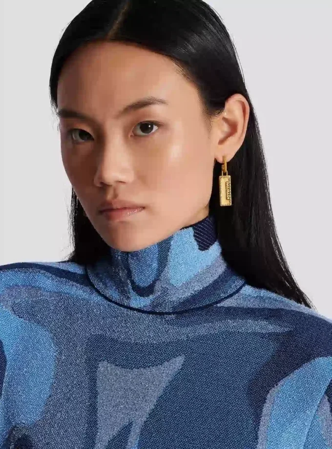 Balmain Signature Röhrenförmige Ohrringe