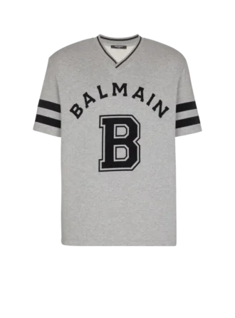 Balmain Sport T-Shirt mit V-Ausschnitt