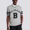 Balmain Sport T-Shirt mit V-Ausschnitt Balmain Sport T-Shirt mit V-Ausschnitt