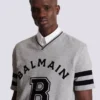 Balmain Sport T-Shirt mit V-Ausschnitt Balmain Sport T-Shirt mit V-Ausschnitt