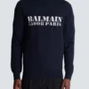Balmain Stamp Pullover aus Merinowolle