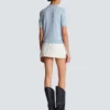 Balmain Strickoberteil mit Emblème-Stickerei Balmain Strickoberteil mit Emblème-Stickerei