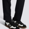 Balmain Swan Sneakers aus Kalbsleder und Wildleder Balmain Swan Sneakers aus Kalbsleder und Wildleder