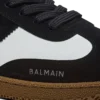 Balmain Swan Sneakers aus Kalbsleder und Wildleder Balmain Swan Sneakers aus Kalbsleder und Wildleder
