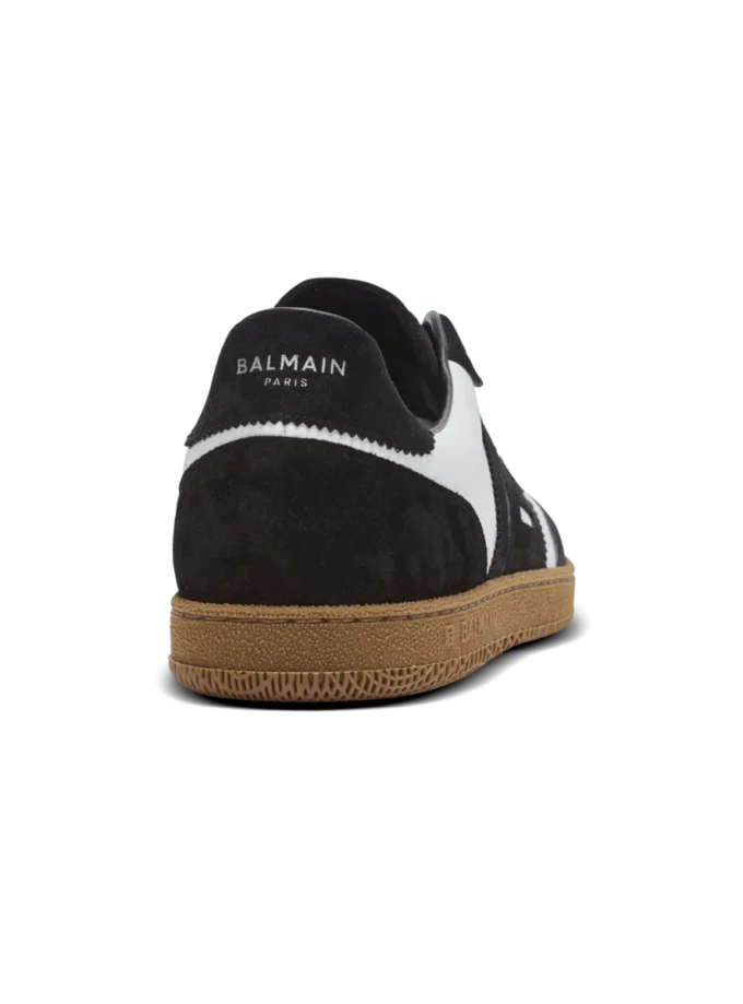 Balmain Swan Sneakers aus Kalbsleder und Wildleder Balmain Swan Sneakers aus Kalbsleder und Wildleder