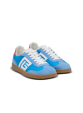 Balmain Swan Sneakers aus Leder, Wildleder und Nylon
