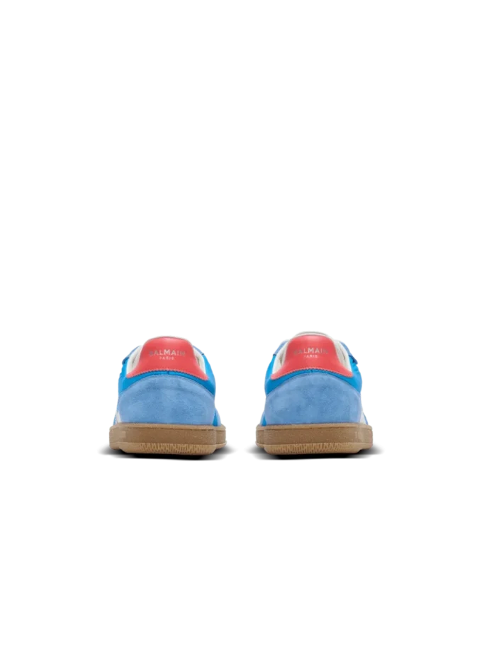 Balmain Swan Sneakers aus Leder, Wildleder und Nylon Balmain Swan Sneakers aus Leder, Wildleder und Nylon