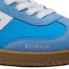Balmain Swan Sneakers aus Leder, Wildleder und Nylon Balmain Swan Sneakers aus Leder, Wildleder und Nylon