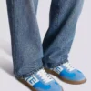 Balmain Swan Sneakers aus Leder, Wildleder und Nylon Balmain Swan Sneakers aus Leder, Wildleder und Nylon