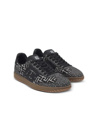 Balmain Swan Sneakers aus PB Labyrinth Jacquard