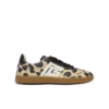 Balmain Swan Sneakers aus Wildleder mit Leopardenmuster Balmain Swan Sneakers aus Wildleder mit Leopardenmuster