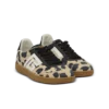 Balmain Swan Sneakers aus Wildleder mit Leopardenmuster Balmain Swan Sneakers aus Wildleder mit Leopardenmuster