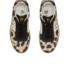 Balmain Swan Sneakers aus Wildleder mit Leopardenmuster Balmain Swan Sneakers aus Wildleder mit Leopardenmuster