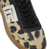 Balmain Swan Sneakers aus Wildleder mit Leopardenmuster Balmain Swan Sneakers aus Wildleder mit Leopardenmuster