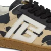 Balmain Swan Sneakers aus Wildleder mit Leopardenmuster Balmain Swan Sneakers aus Wildleder mit Leopardenmuster