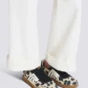 Balmain Swan Sneakers aus Wildleder mit Leopardenmuster Balmain Swan Sneakers aus Wildleder mit Leopardenmuster