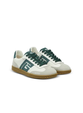Balmain Swan Sneakers aus Wildleder und Glattleder