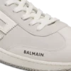 Balmain Swan Sneakers aus Wildleder und Glattleder Balmain Swan Sneakers aus Wildleder und Glattleder