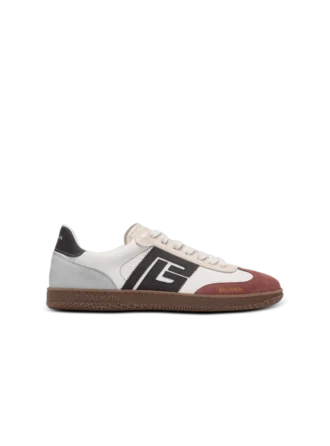 Balmain Swan Sneakers aus Wildleder und Nylon