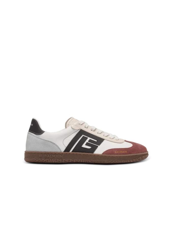 Balmain Swan Sneakers aus Wildleder und Nylon Balmain Swan Sneakers aus Wildleder und Nylon