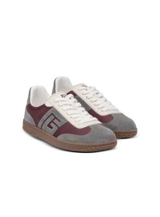 Balmain Swan Sneakers aus Wildleder und Nylon