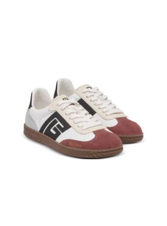 Balmain Swan Sneakers aus Wildleder und Nylon