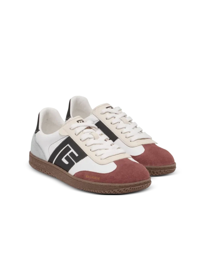 Balmain Swan Sneakers aus Wildleder und Nylon Balmain Swan Sneakers aus Wildleder und Nylon