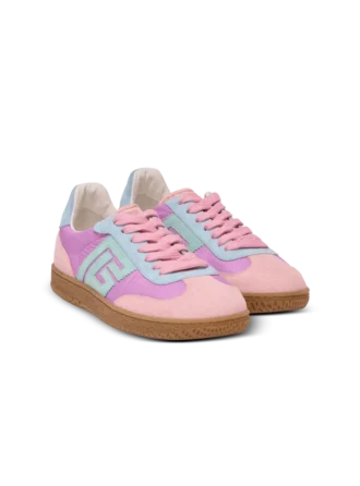 Balmain Swan Sneakers aus Wildleder und Nylon