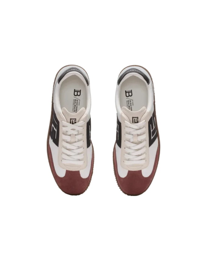 Balmain Swan Sneakers aus Wildleder und Nylon Balmain Swan Sneakers aus Wildleder und Nylon