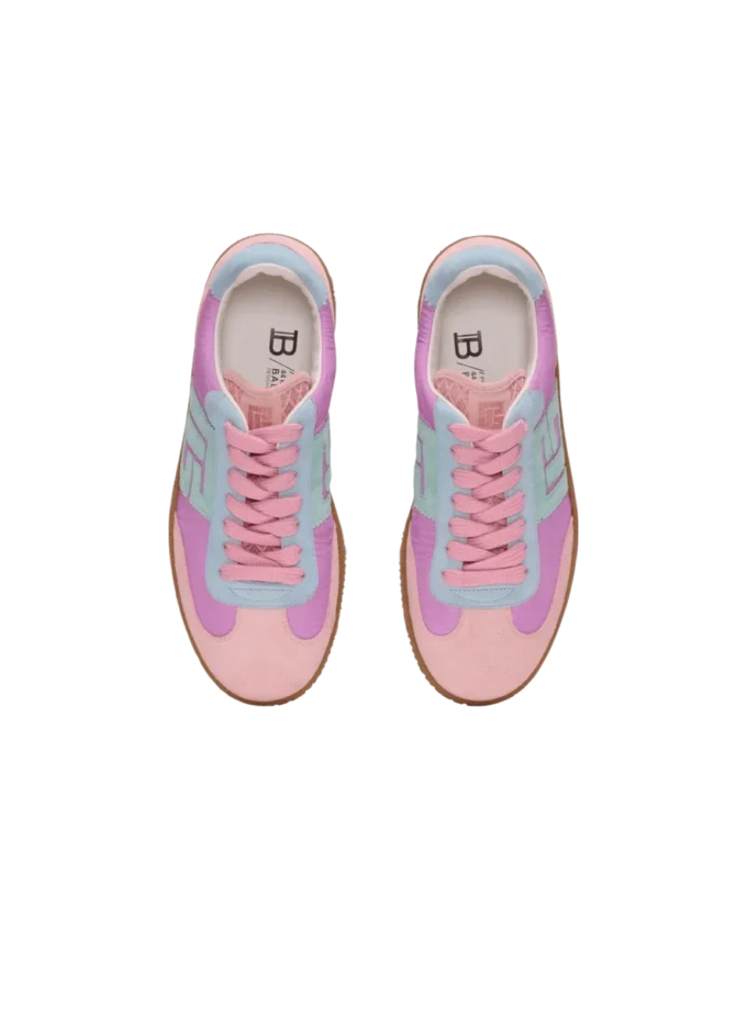 Balmain Swan Sneakers aus Wildleder und Nylon Balmain Swan Sneakers aus Wildleder und Nylon
