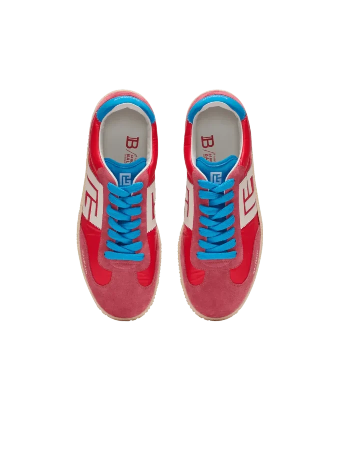 Balmain Swan Sneakers aus Wildleder und Nylon Balmain Swan Sneakers aus Wildleder und Nylon