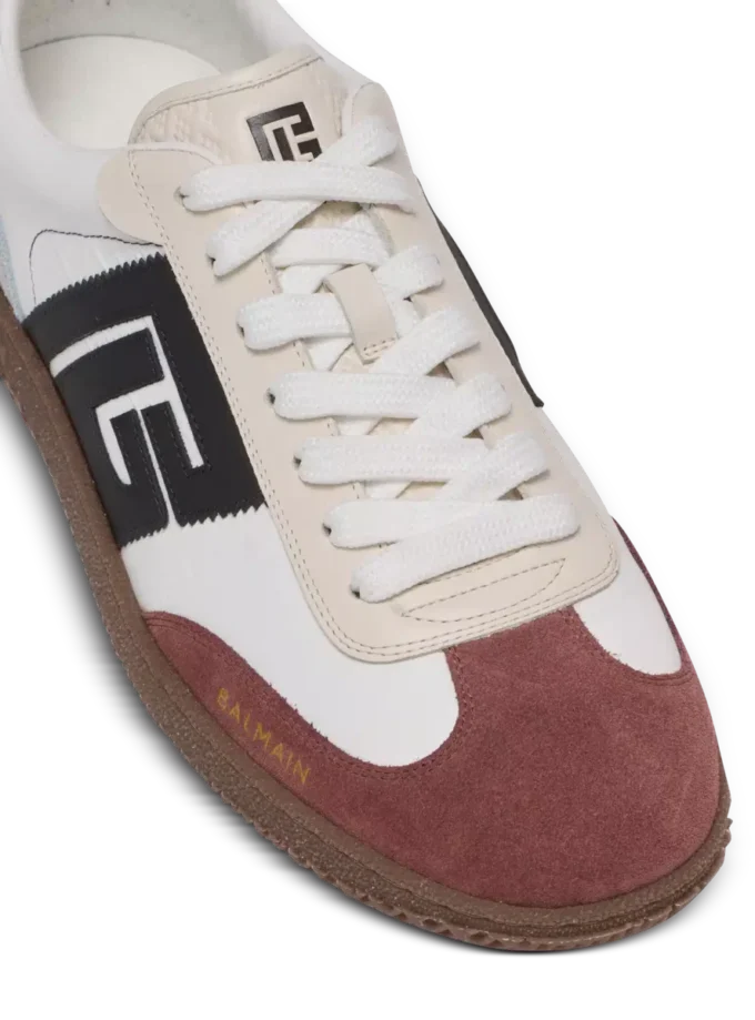 Balmain Swan Sneakers aus Wildleder und Nylon Balmain Swan Sneakers aus Wildleder und Nylon