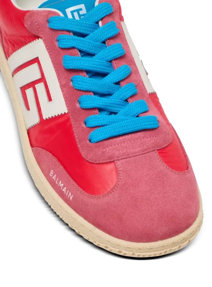 Balmain Swan Sneakers aus Wildleder und Nylon Balmain Swan Sneakers aus Wildleder und Nylon