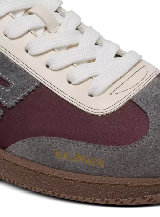 Balmain Swan Sneakers aus Wildleder und Nylon Balmain Swan Sneakers aus Wildleder und Nylon