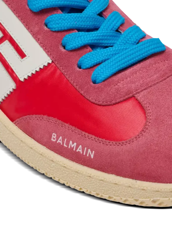 Balmain Swan Sneakers aus Wildleder und Nylon Balmain Swan Sneakers aus Wildleder und Nylon