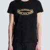 Balmain T-Shirt mit Chaînes-Logo-Print Balmain T-Shirt mit Chaînes-Logo-Print