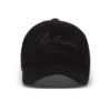 Baumwoll-Baseballkappe mit Balmain Signature-Stickerei Baumwoll-Baseballkappe mit Balmain Signature-Stickerei