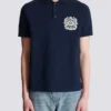 Baumwoll-Poloshirt mit Écusson-Print Baumwoll-Poloshirt mit Écusson-Print